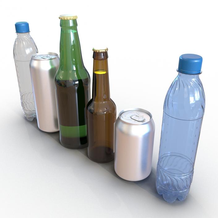 3D model Bottles Collection 3